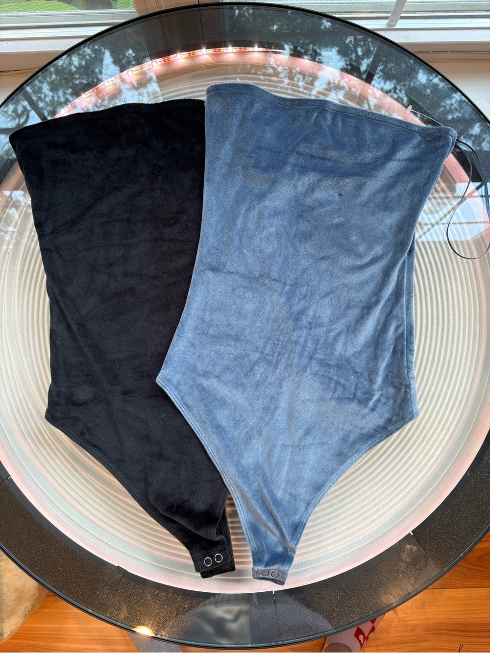 NEW American Eagle velvety Bodysuits - Black & Blue